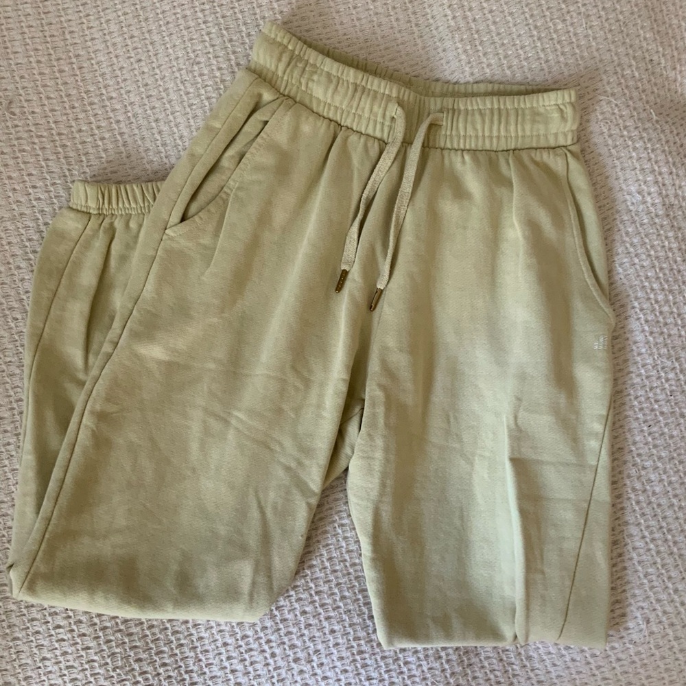 WeWoreWhat x Revolve Sage Green Jogger Sweatpants Lounge Workout Pants Cuffed XS